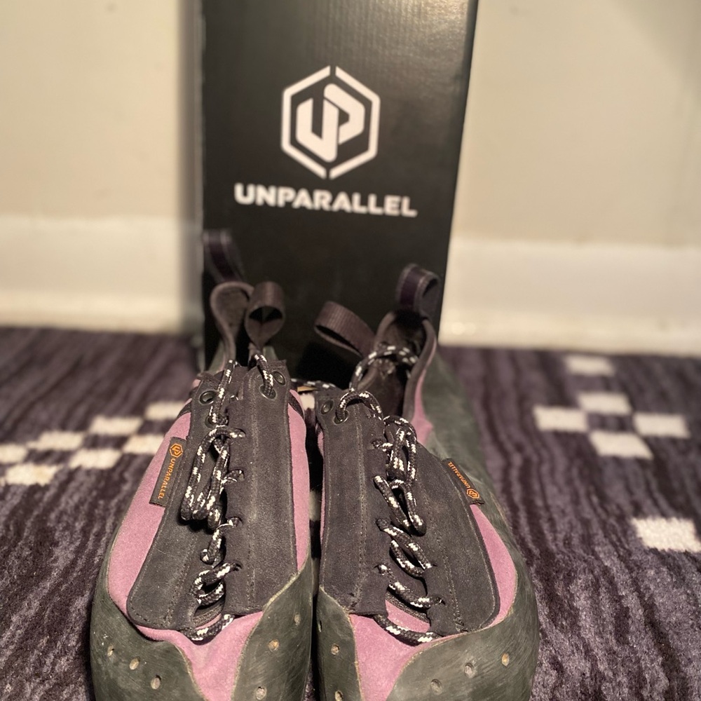 Unparallel Climbing Shoes - Black and Purple